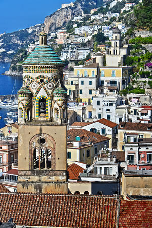 Amalfi in the province of Salerno, Campania, Italyの写真素材