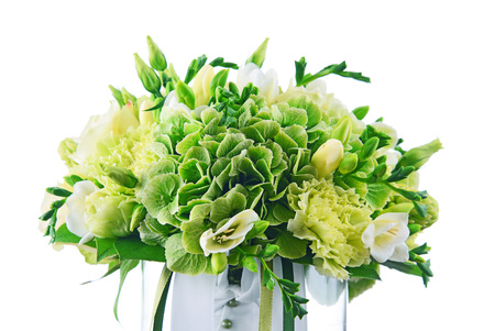 Composition with bouquet of freshly cut flowers.の写真素材