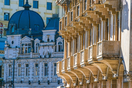 Architecture of Batumi in Autonomous Republic of Adjara, Georgia.の写真素材