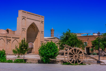 Architecture of Historic Centre of Bukhara, Uzbekistan.のeditorial素材