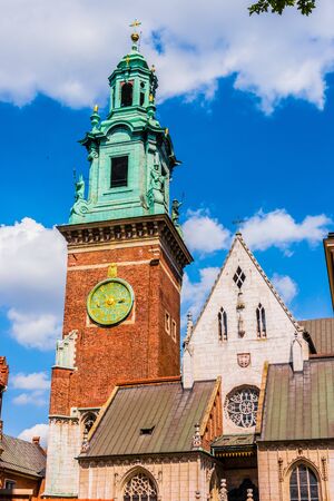 Wawel Cathedral on Wawel Hill in Krakow, Polandの写真素材