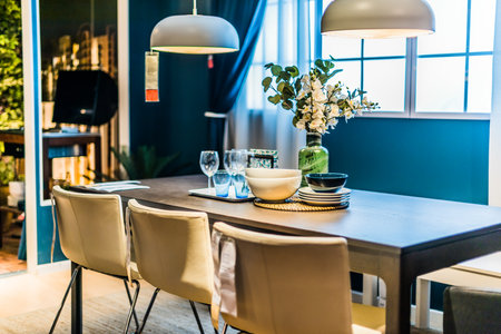 SINGAPORE - MAR 4, 2020: Interior of IKEA store, a brand of multinational group that designs and sells ready-to-assemble furniture and homeware productsのeditorial素材
