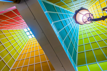SINGAPORE - MAR 5, 2020: Interior of Millenia Walk Shopping Center in Singapore