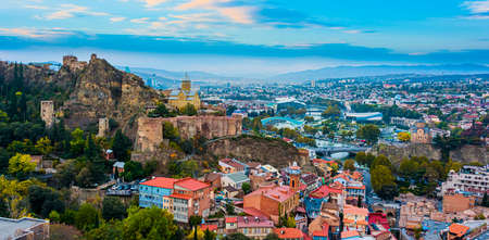 Panoramic view of Tbilisi, Georgia.