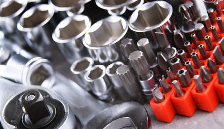 Composition with a variety of metal tools.