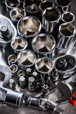 Composition with a variety of metal tools.