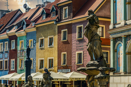 POZNAN, POL - SEP 8, 2021: Architecture of Poznan Old Town, in the province of Wielkopolska, Polandのeditorial素材