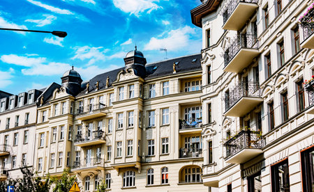 POZNAN, POL - SEP 8, 2021: Architecture of Poznan Old Town, in the province of Wielkopolska, Polandのeditorial素材
