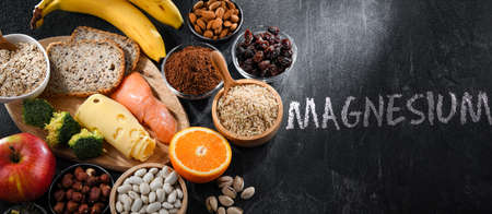Composition with food products rich in magnesium.の写真素材