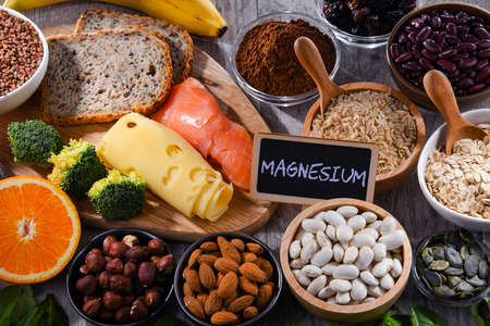 Composition with food products rich in magnesium.の写真素材