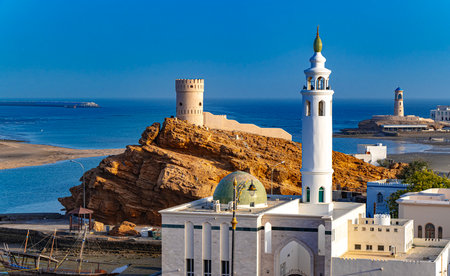 View of the city of Sur, the capital city of Ash Sharqiyah South Governorate in northeastern Oman