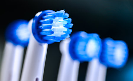 Rechargeable electric toothbrushes. Oral hygieneの写真素材