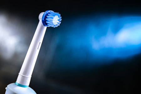 Rechargeable electric toothbrush. Oral hygiene.の写真素材