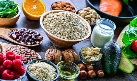 Food products recommended for diabetic patients.の写真素材