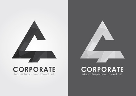 C Corporate icon  Show your modern and simple business success  Your creative marketing のイラスト素材