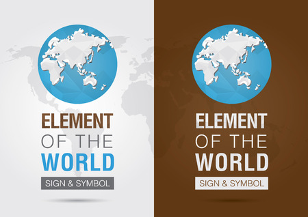 Element of the world  Icon symbol signage Info graphic  Creative Marketing  Business SUccessのイラスト素材