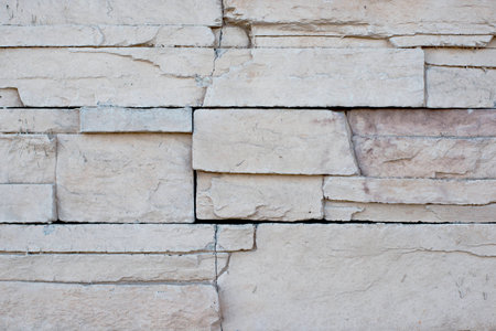 Cracked concrete wallの写真素材