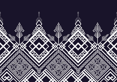 Abstract ethnic geometric, seamless pattern, graphic design geometric print pattern geometric seamless design for gift wrapping paper, carpet, wallpaper, clothing, wrap, fabric, coのイラスト素材