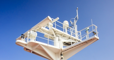 radar on the shipの写真素材