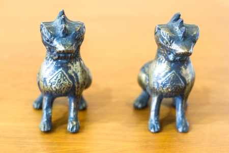Lion statuesの写真素材
