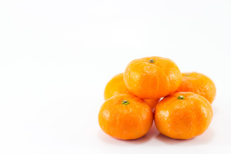 orange isolated on whiteの写真素材