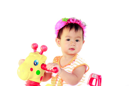 Baby Cute Baby Girl Portraitの写真素材