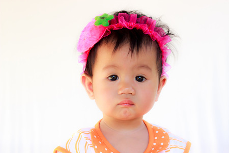 Baby Cute Baby Girl Portraitの写真素材