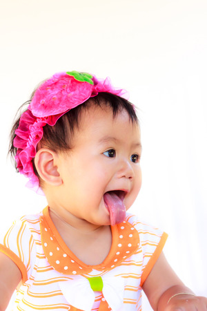 Baby Cute Baby Girl Portraitの写真素材