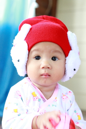 Baby Cute Baby Girl Portraitの写真素材