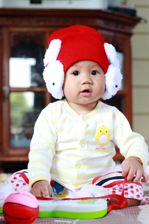Baby Cute Baby Girl Portraitの写真素材