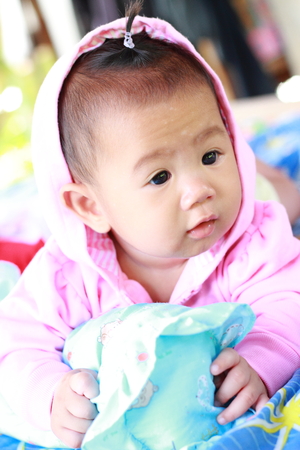 Baby Cute Baby Girl Portraitの写真素材