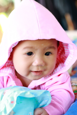Baby Cute Baby Girl Portraitの写真素材
