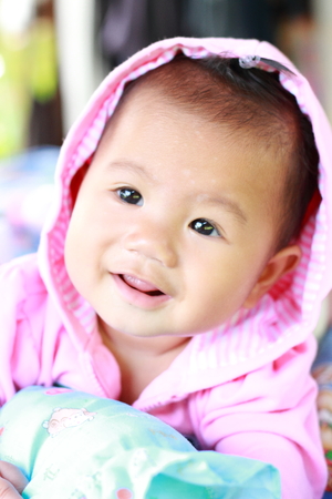 Baby Cute Baby Girl Portraitの写真素材