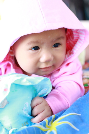 Baby Cute Baby Girl Portraitの写真素材
