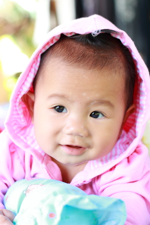 Baby Cute Baby Girl Portraitの写真素材