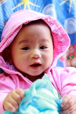 Baby Cute Baby Girl Portraitの写真素材