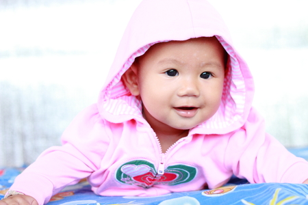 Baby Cute Baby Girl Portraitの写真素材