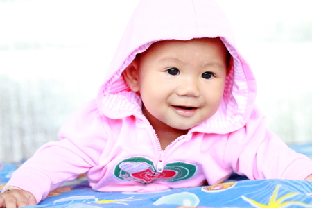 Baby Cute Baby Girl Portraitの写真素材