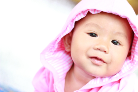 Baby Cute Baby Girl Portraitの写真素材