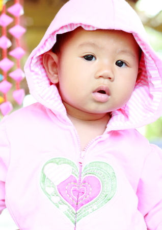 Baby Cute Baby Girl Portraitの写真素材
