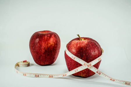 Centimeter and appleの写真素材