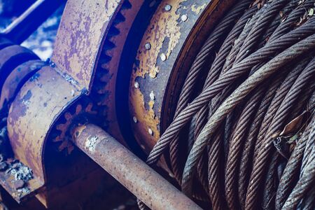 Steel Cable Wire Metal Rope.の写真素材