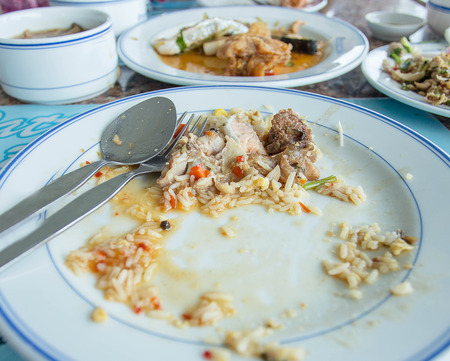 Food wasteの写真素材