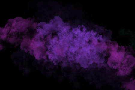 3D color splash on abstract black backgroundの写真素材