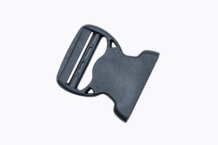 Plastic buckle or fastex buckles isolated on white background.の写真素材