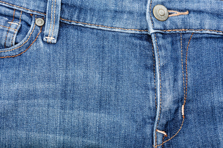 Close up image of blue denim jeans background or texture.の写真素材