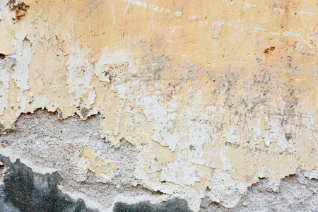 Rust stains on the grunge concrete wallの写真素材