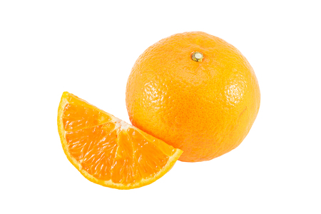 Orange isolated on white backgroundの写真素材