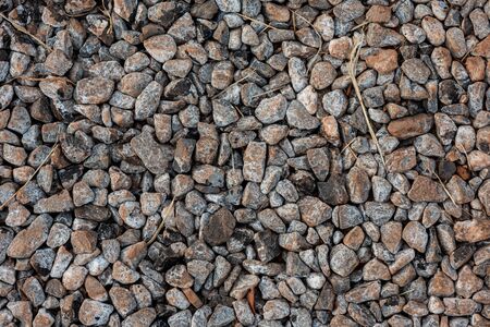 Small road stone background,gravel texture