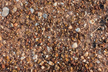 Small road stone background,gravel textureの写真素材